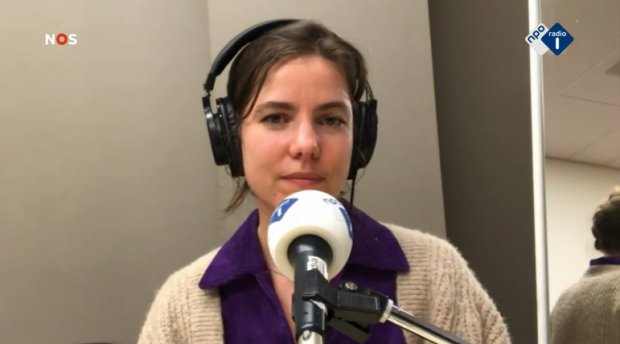 Anne-Maartje live op de radio bij NOS Met Het Oog op Morgen